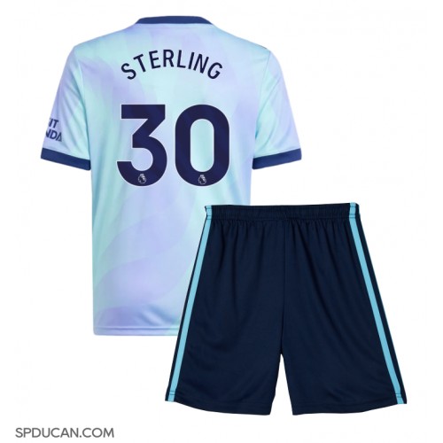 Dječji Nogometni Dres Arsenal Raheem Sterling #30 Rezervni 2024-25 Kratak Rukav (+ Kratke hlače)